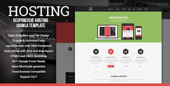 PGL Hosting Joomla Template - Flat Design
 TFx