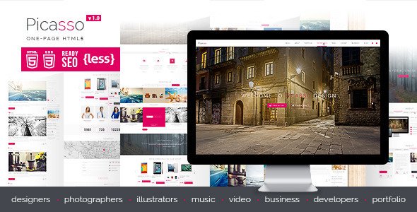 Picasso - One Page HTML5 Template
 TFx