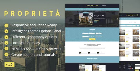 Proprieta Responsive WordPress Theme
 TFx