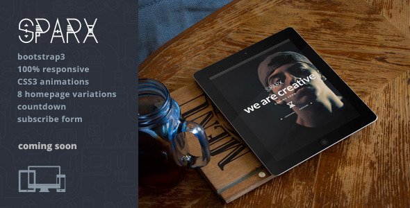 Sparx - Responsive Coming Soon Html5 Template
 TFx