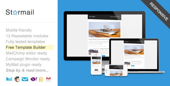 Starmail, Responsive Email with Template Builder
 TFx