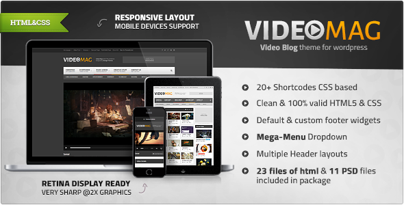 VideoMag - Powerful Video HTML Template
 TFx