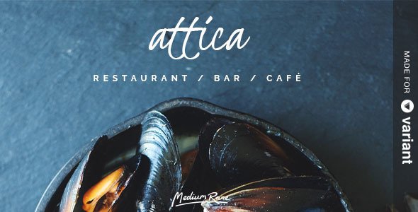 Attica - Restaurant Template with Page Builder
 TFx