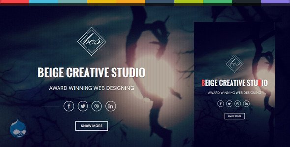 Beige - Bootstrap Parallax One Page Drupal Theme
 TFx