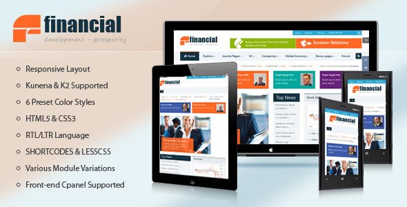 Financial - Responsive Joomla News Template
 TFx