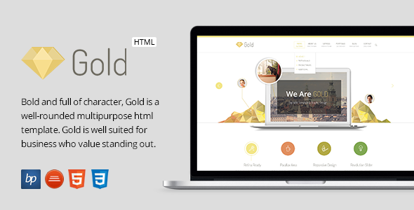 Gold - Responsive Business HTML5 Template
 TFx