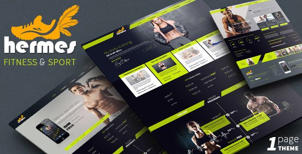 Hermes - Fitness One-page PSD Template
 TFx