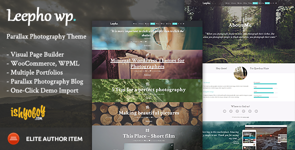 Leepho WP - Parallax Photography Theme
 TFx