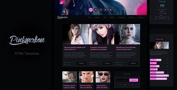 Pinkmalion HTML Template - Blog and Photography
 TFx
