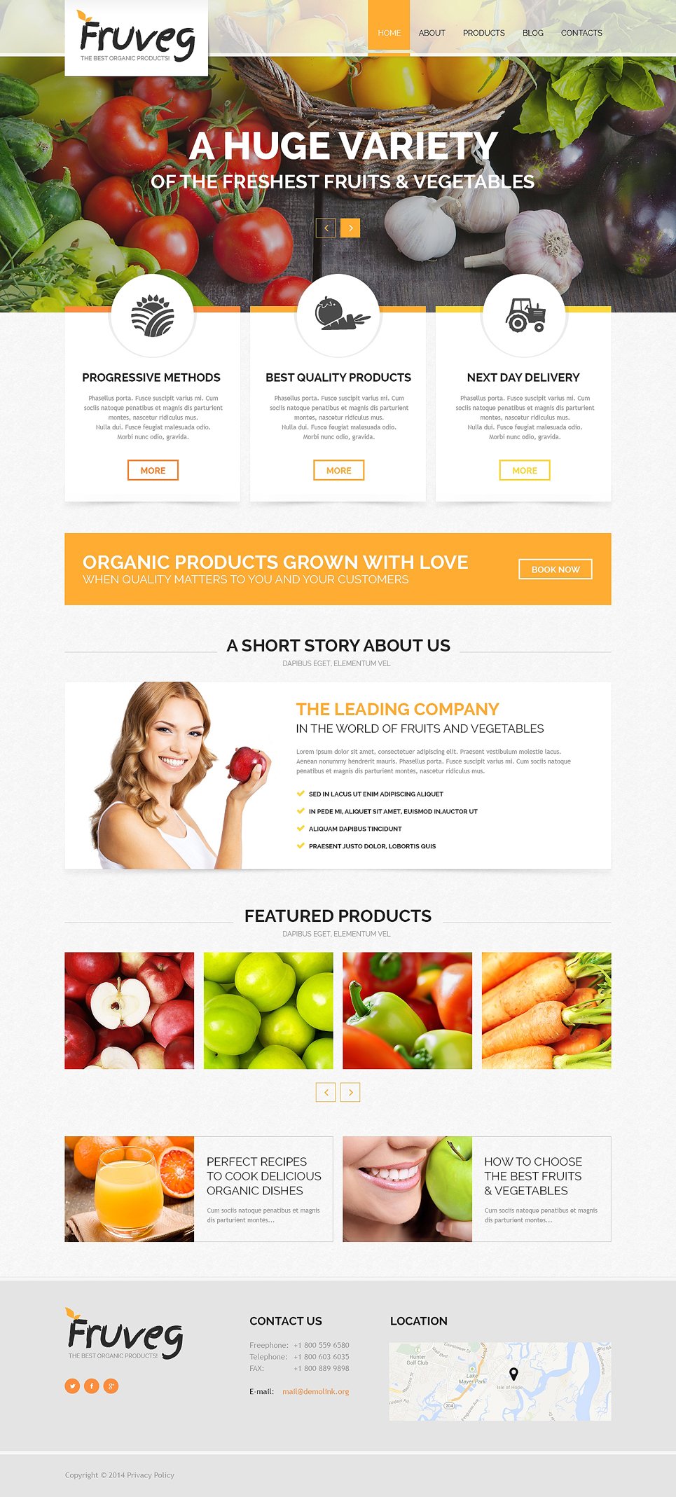 The Best Organic Products Joomla Template TMT