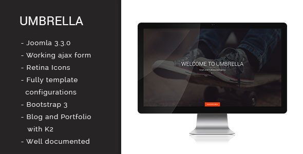 Umbrella - One Page Joomla Template
 TFx