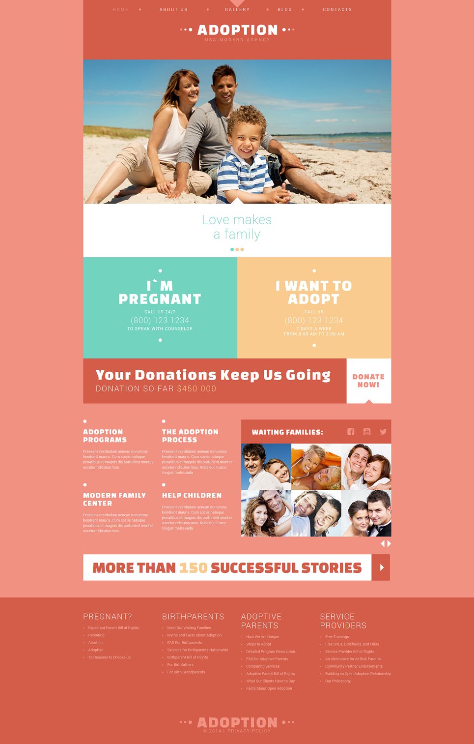 Adopt Abandoned Kids Joomla Template TMT