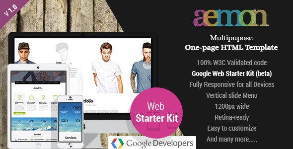 Aemon | Multipurpose One-Page HTML Theme
 TFx