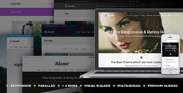 Blame - Responsive MultiPurpose WordPress Theme
 TFx