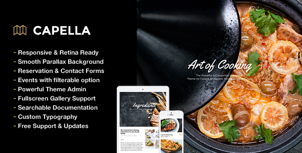 Capella Parallax Cafe and Restaurant Theme
 TFx