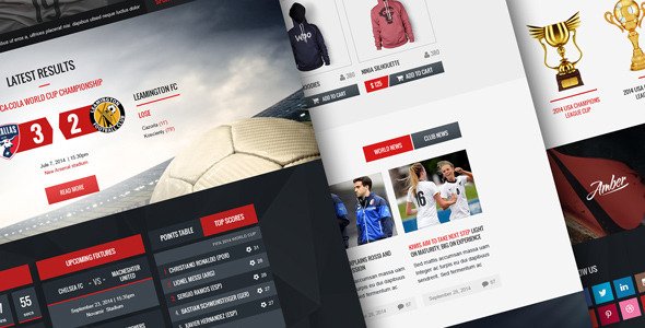 Champion - Soccer and Football PSD Template
 TFx