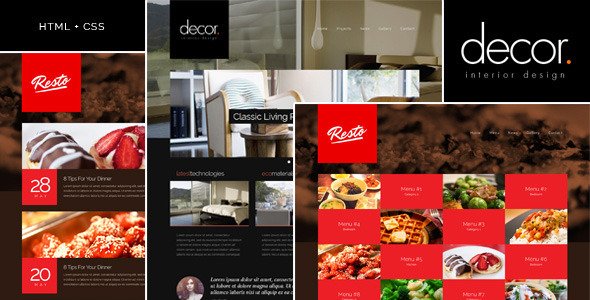 Decor - Responsive Interior Design Template
 TFx