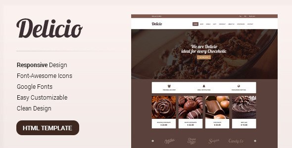 Delicio - Bakery & Food eCommerce HTML Template
 TFx
