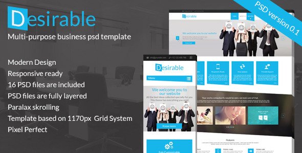 Desirable - Business PSD template
 TFx