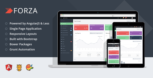 Forza - Admin App with AngularJS
 TFx SiteTemplates