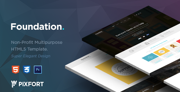 Foundation - Nonprofit Multipurpose HTML5 Template
 TFx