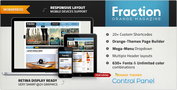 Fraction - Multipurpose News, Magazine Theme
 TFx