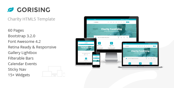 Gorising - Charity | Nonprofit | Fundraising HTML
 TFx