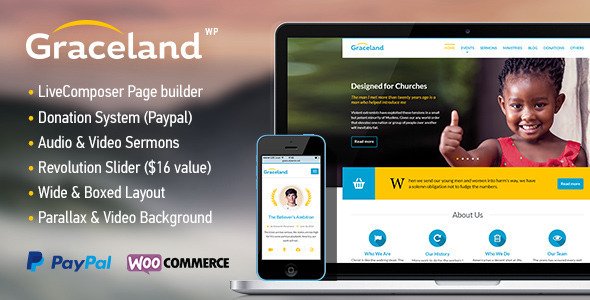 Graceland - Church, Charity & Fundraising Theme
 TFx