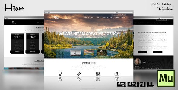 Hitam Onepage Muse Template
 TFx