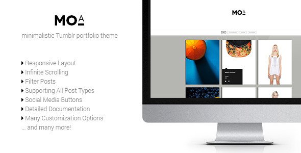 Moa - Responsive Portfolio Tumblr Theme
 TFx