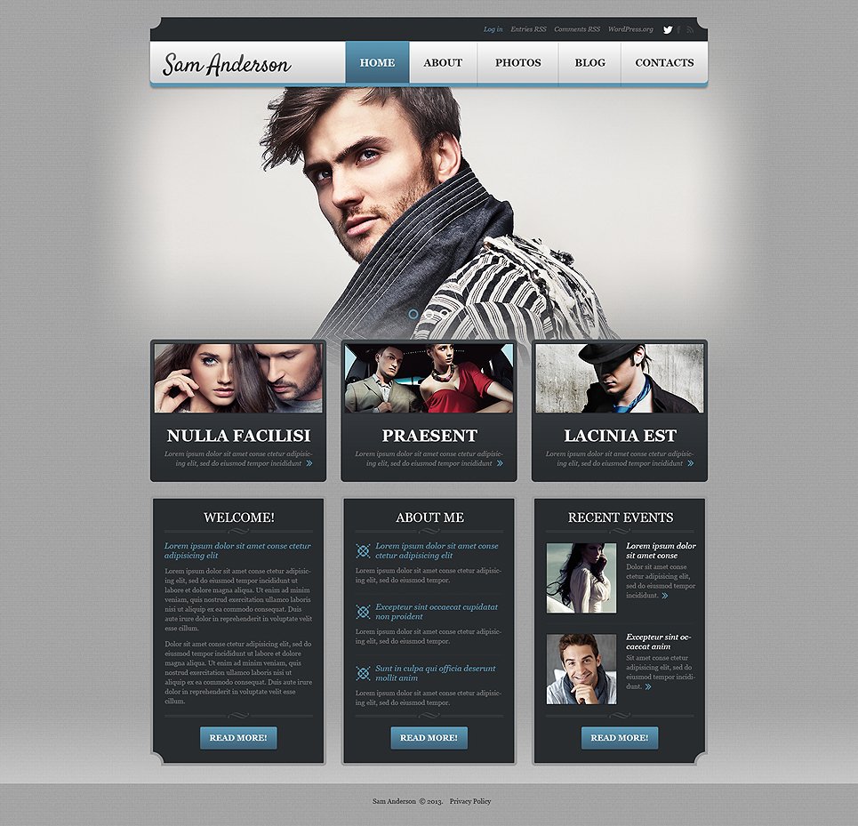 Photographer Portfolio WordPress Theme TMT