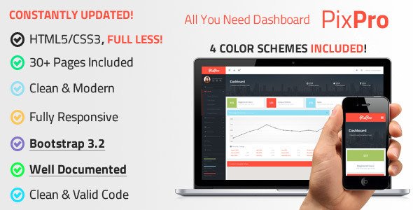 PixPro - All You Need Admin Dashboard
 TFx