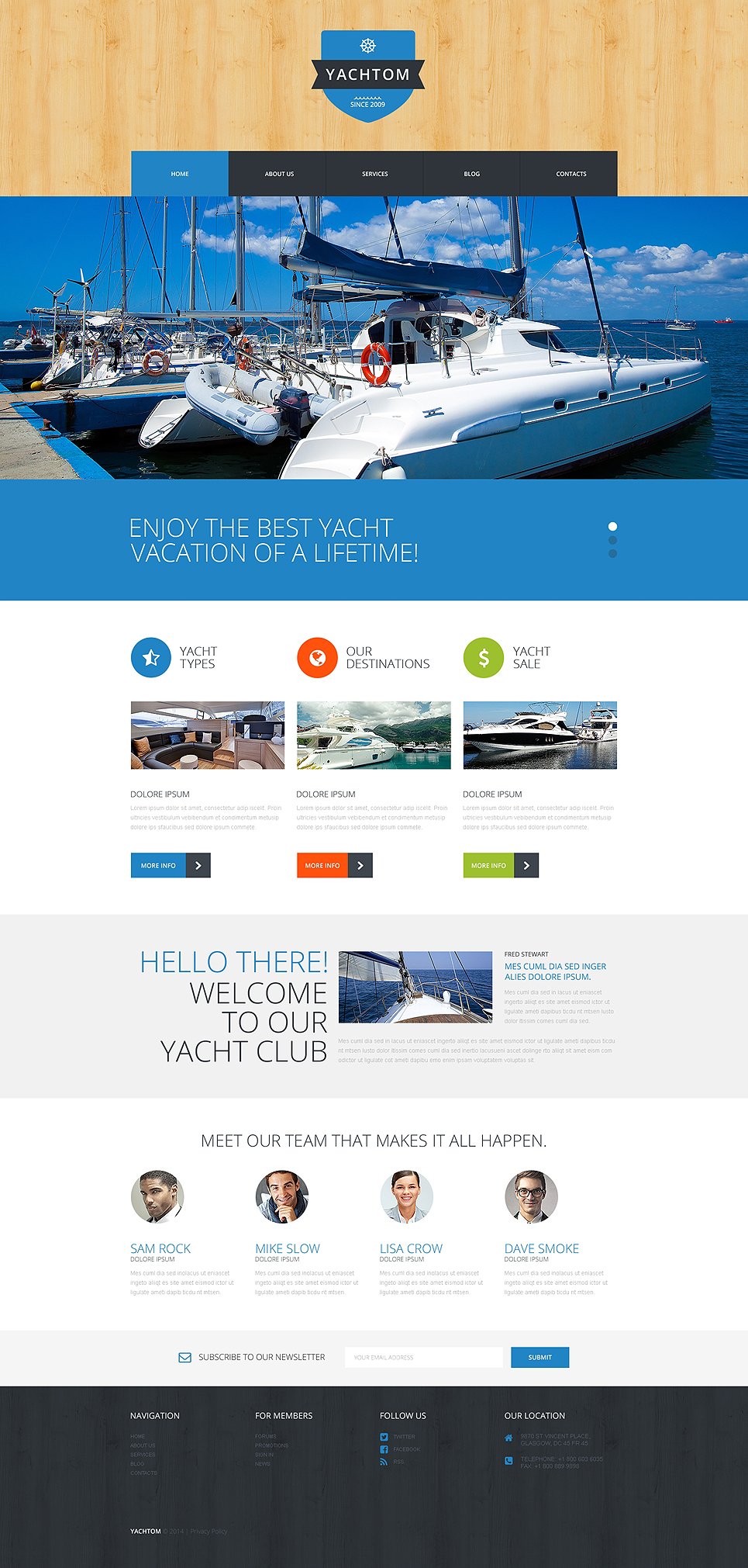 Pleasant Yachting Experience WordPress Theme TMT
