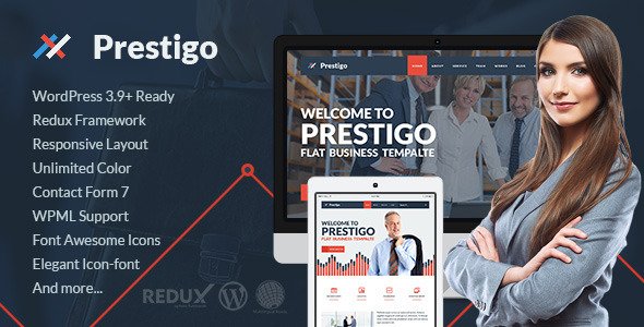 Prestigo - Flat Premium Wordpress Theme
 TFx