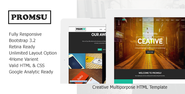 Promsu - Creative Multiporpose HTML5 Template
 TFx