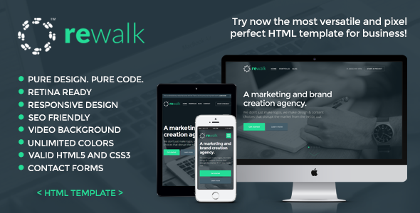 ReWalk - Responsive Business HTML Template
 TFx