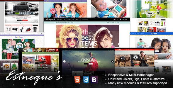 Responsive Fashion OpenCart Theme - EstNeque
 TFx