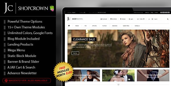 Shopcrown - Responsive Prestashop Theme
 TFx