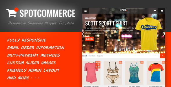 SpotCommerce - Blogger Shopping Template
 TFx