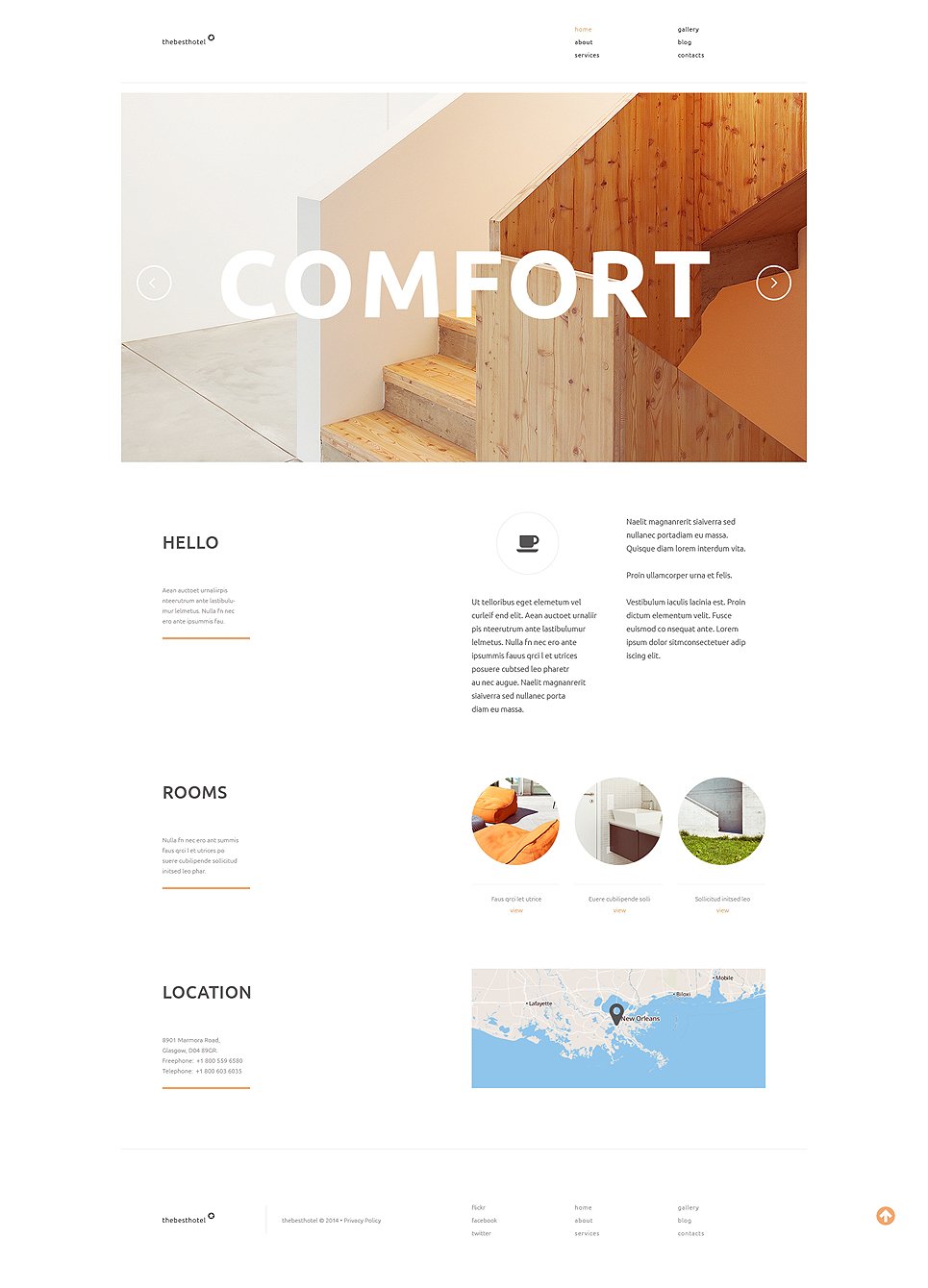 Travelers Accommodation WordPress Theme TMT