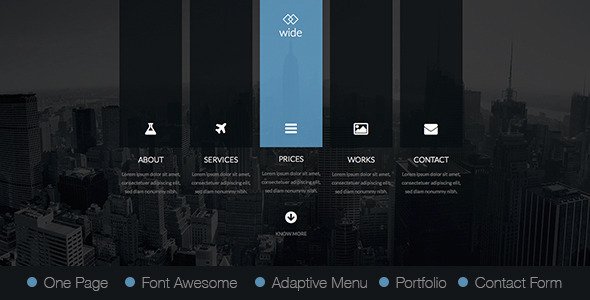 Wide | Adobe Muse Template
 TFx