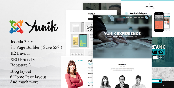 Yunik - Stylish Responsive Joomla! 3.X Template
 TFx