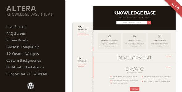 Altera - Knowledge Base Wordpress Theme
 TFx