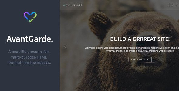 AvantGarde - Responsive HTML Template
 TFx