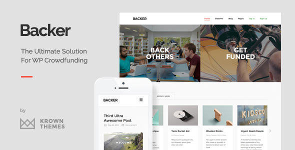 Backer - The Modern WordPress Crowdfunding Theme
 TFx