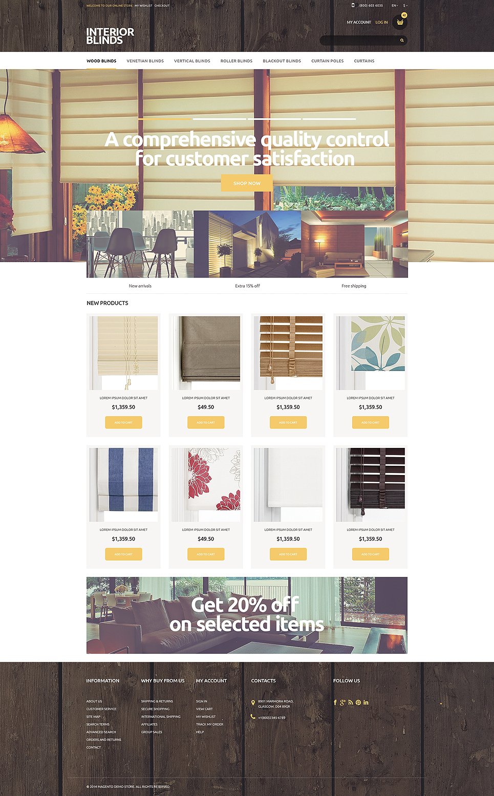 Beautiful Curtains Magento Theme TMT
