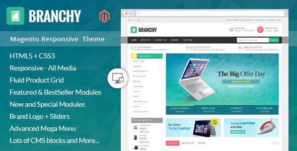 Branchy - Magento Responsive Theme
 TFx
