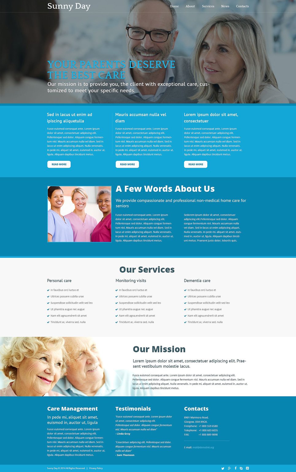 Elderly Care Center Joomla Template TMT