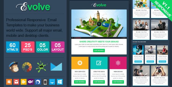 Evolve - Professional Responsive Email Template
 TFx