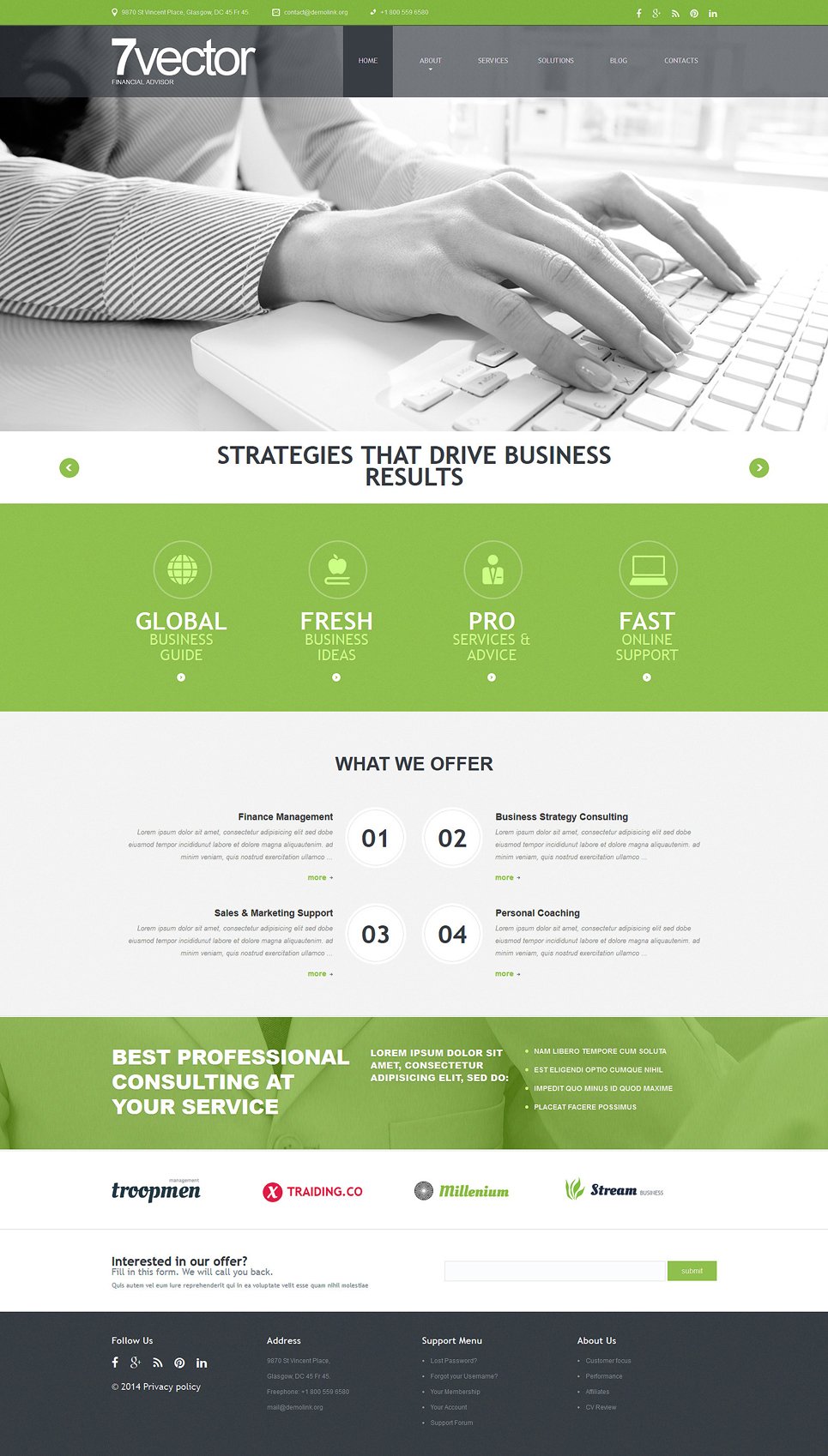 Experienced Consulting Group Joomla Template TMT